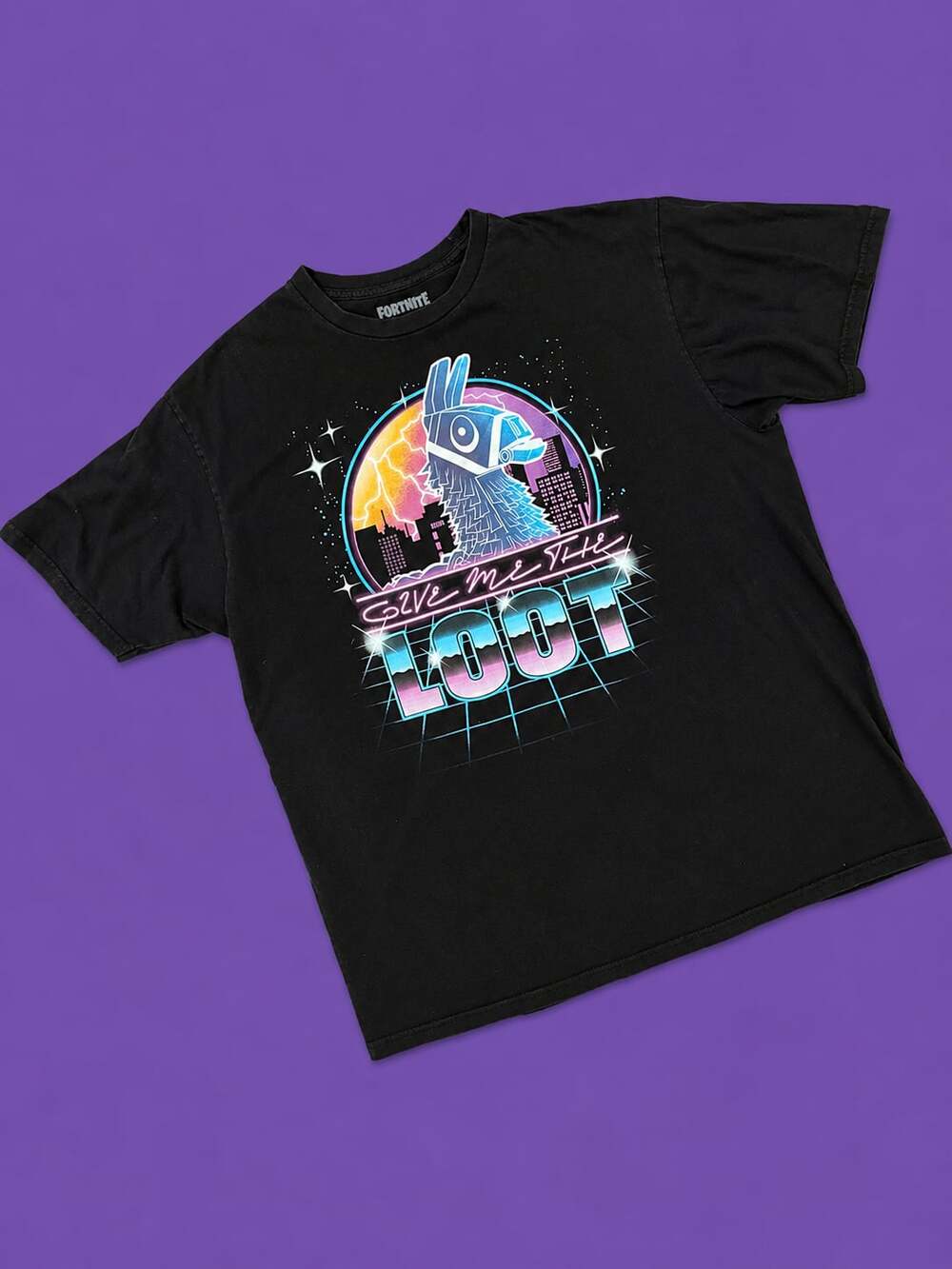 Fortnite Give Me The Loot Llama Graphic T-Shirt
